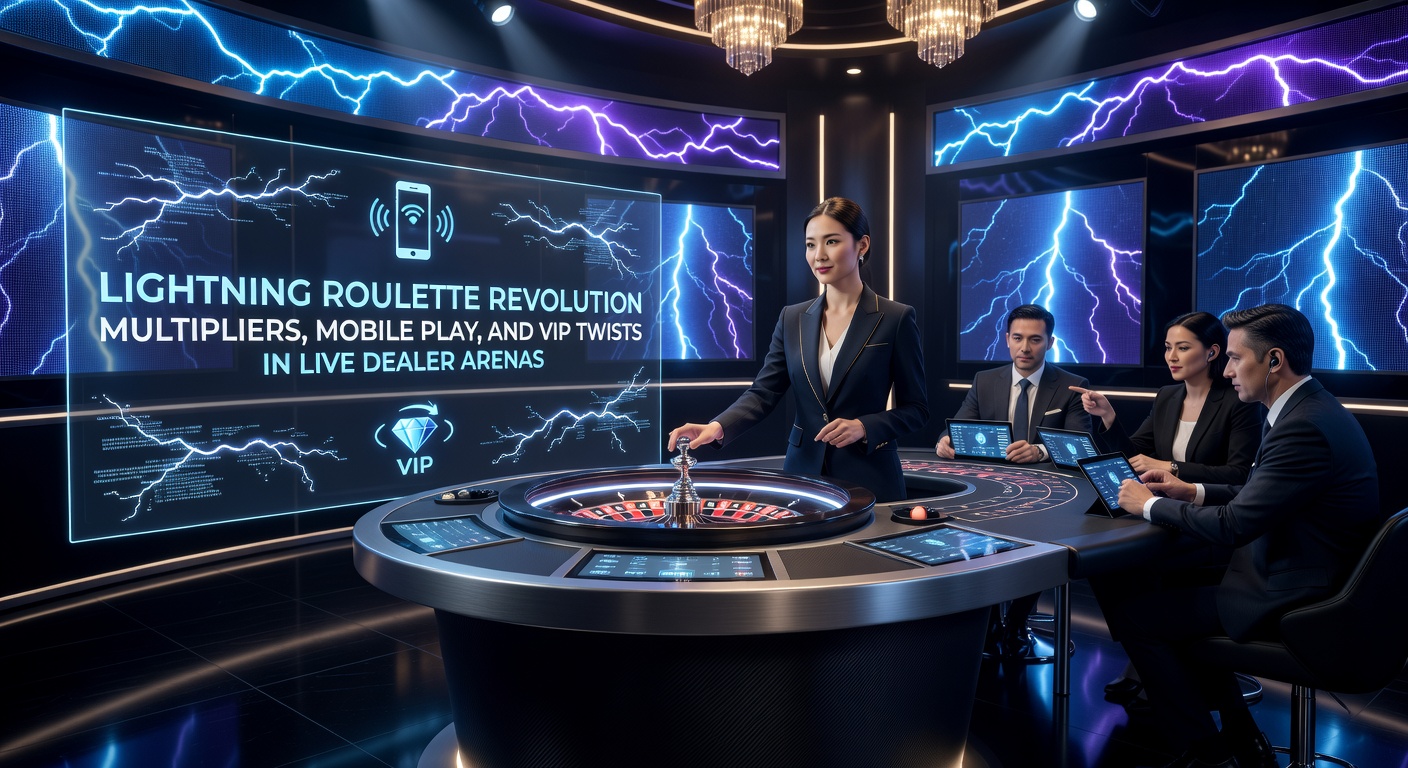 Leuchtender Lightning Roulette Tisch mit zufälligen Multiplikatoren und live Dealerin in action