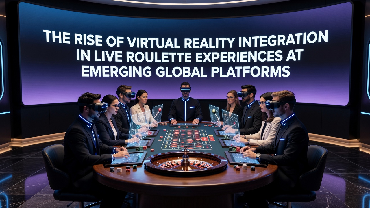 Spieler in einer VR-Umgebung bei Live-Roulette mit immersiven Interaktionen